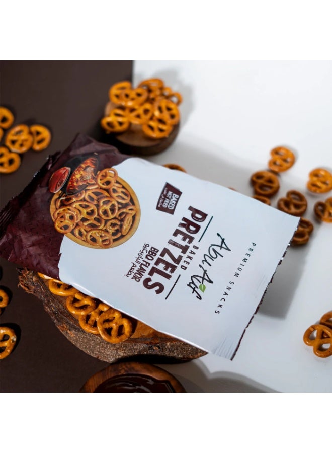 أبو عوف بريتزل مخبوز بنكهة الشواء – 15 حبة × 70 جرام | وجبة خفيفة مقرمشة - Image 3